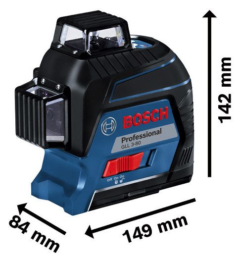 BOSCH Kreuzlinienlaserset, IP54