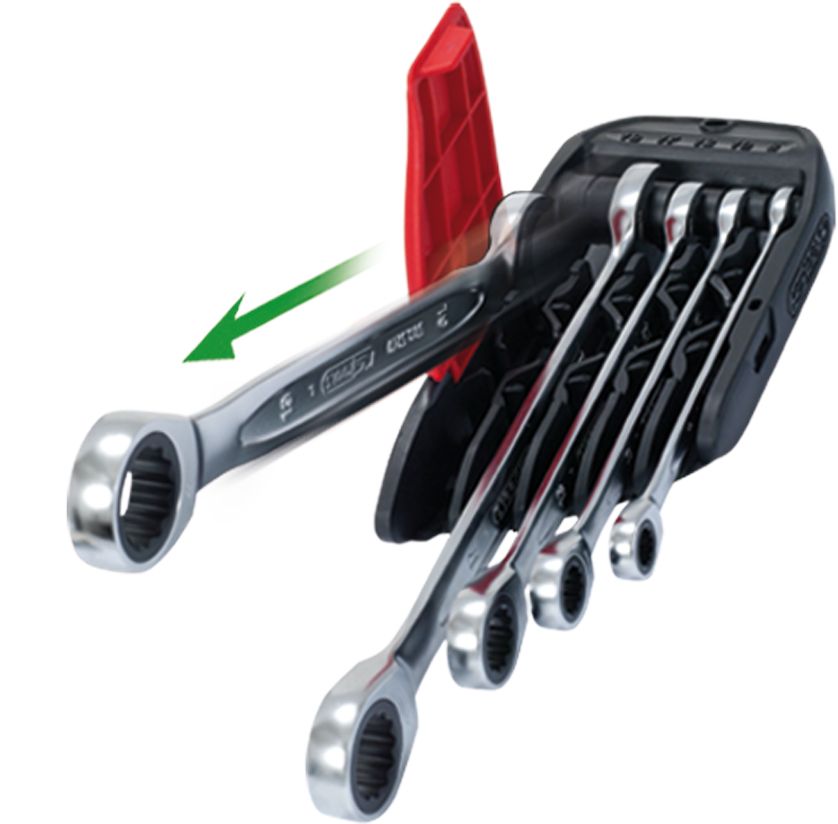 KS Tools DUO GEAR Ringmaulschlüssel-Satz, Maul