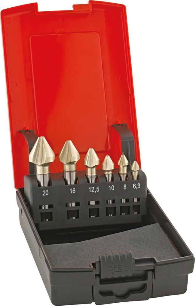 Kegelsenker Set HSSE DIN334 6,3-20 zyl. 60Gradugt Form C DUO+ FORMAT GT