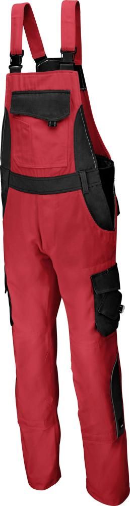 Latzhose ECKHARD rot-schwarz 52 FHB