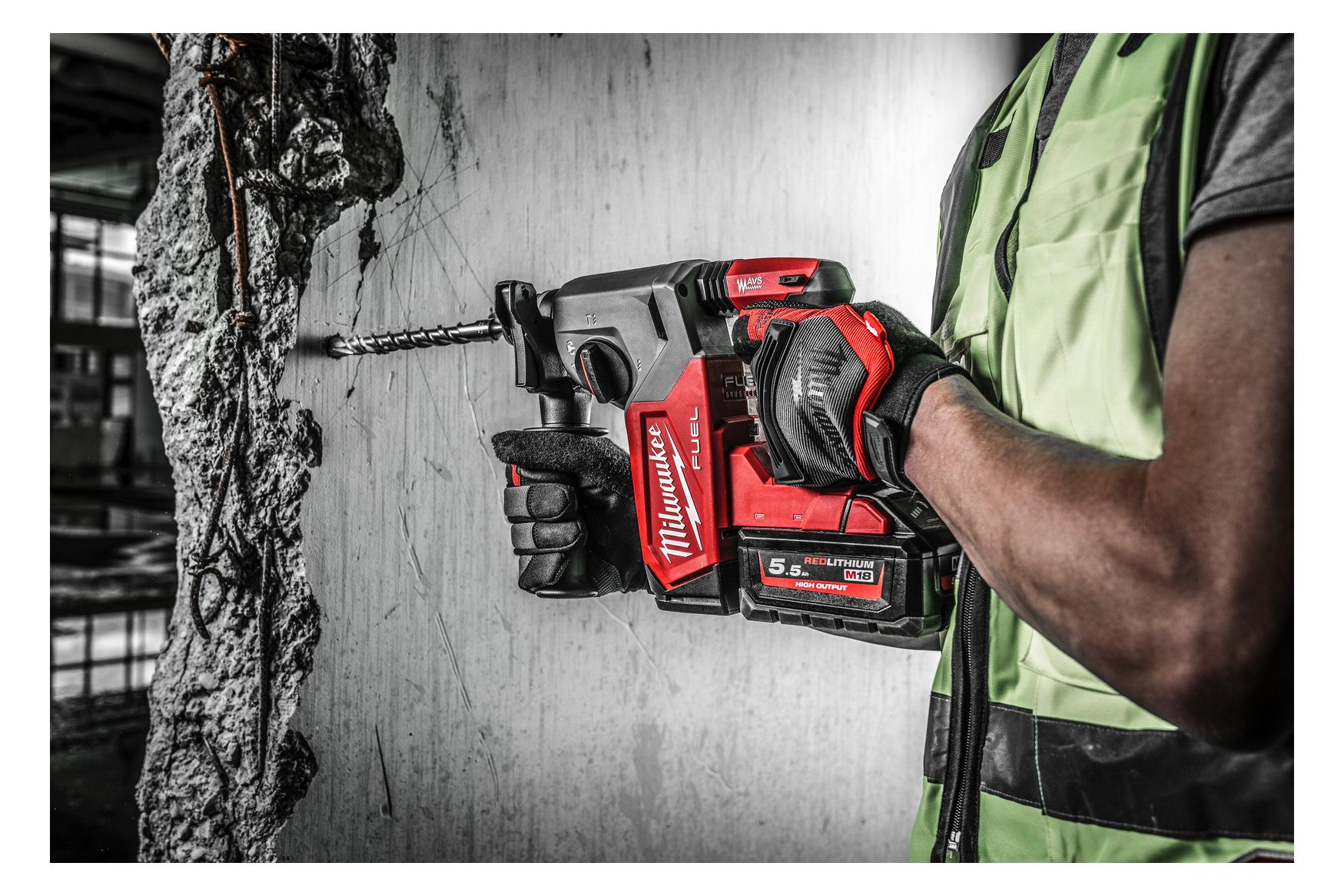 MILWAUKEE Akku-Bohrhammer, SDS-plus