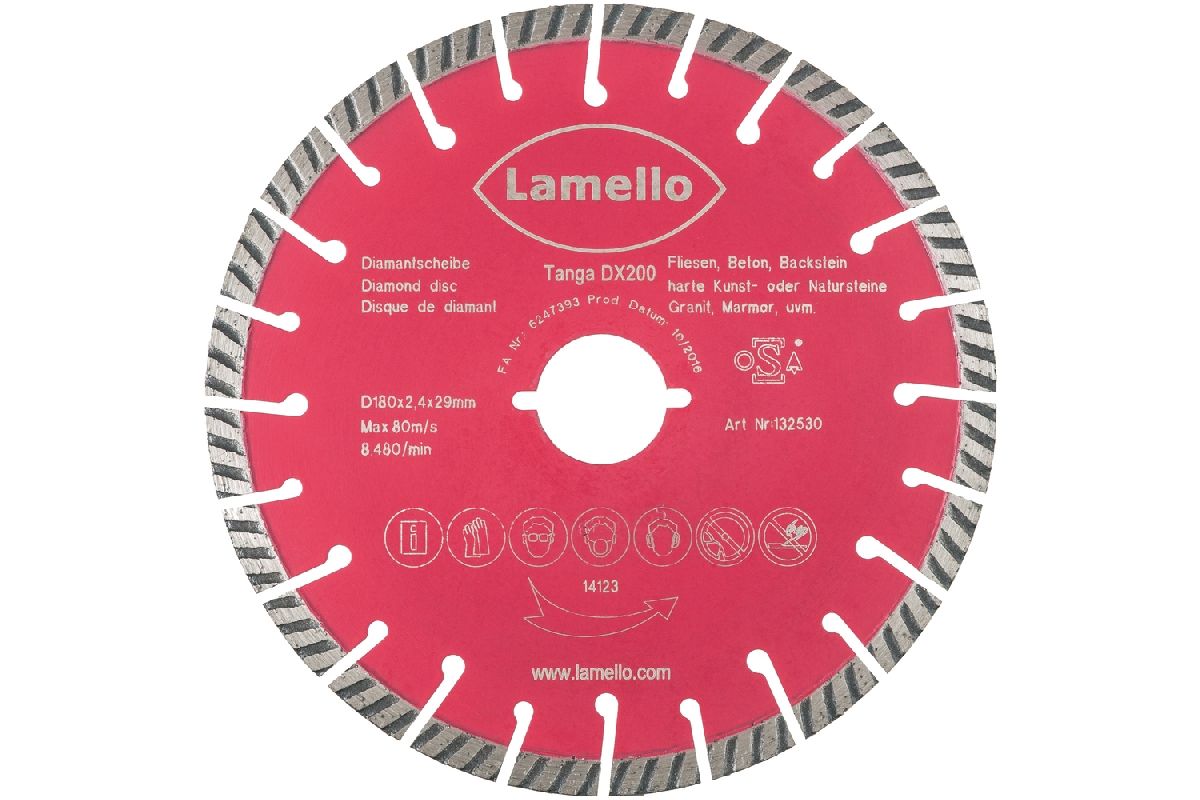 Lamello Diamant-Trennscheibe für Tanga DX200, Ø180