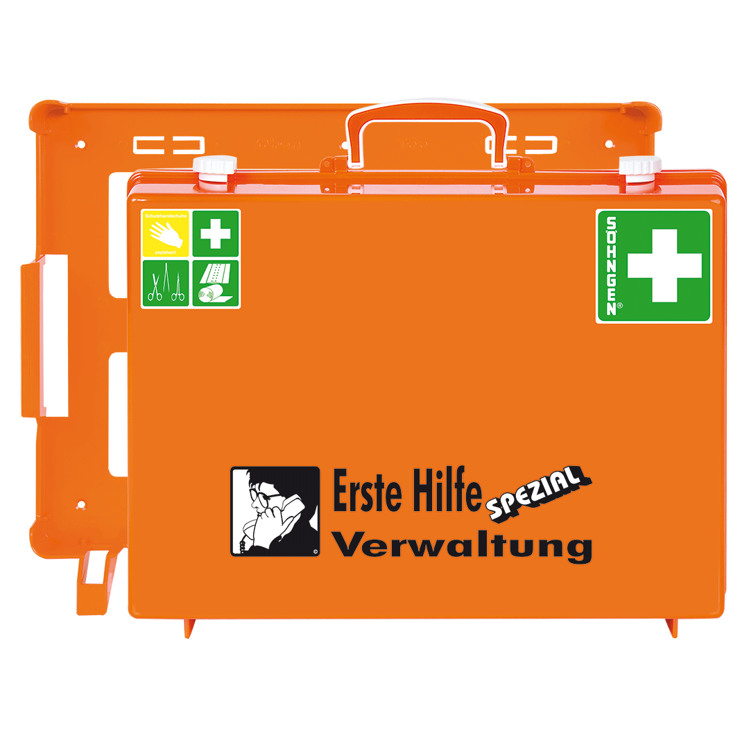 ErsteHilfe-Koffer SpezialMT-CD Verwaltung, orange