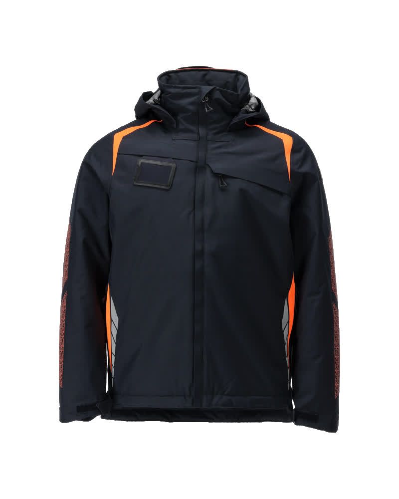 Winterjacke Schwarzblau/Hi-vis Orange, 2XL