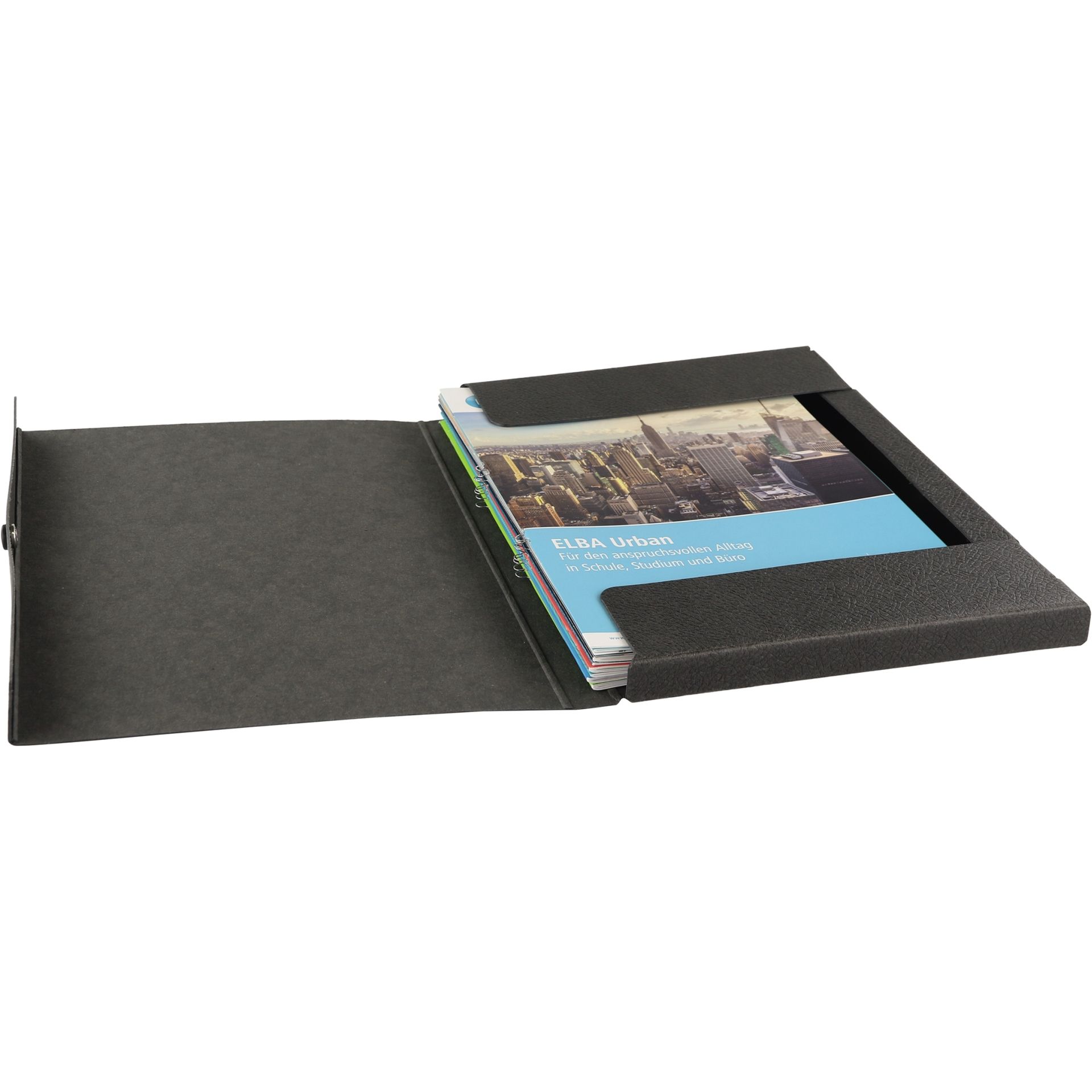 Dokumentenmappe DIN A4 Füllhöhe 20mm schwarz