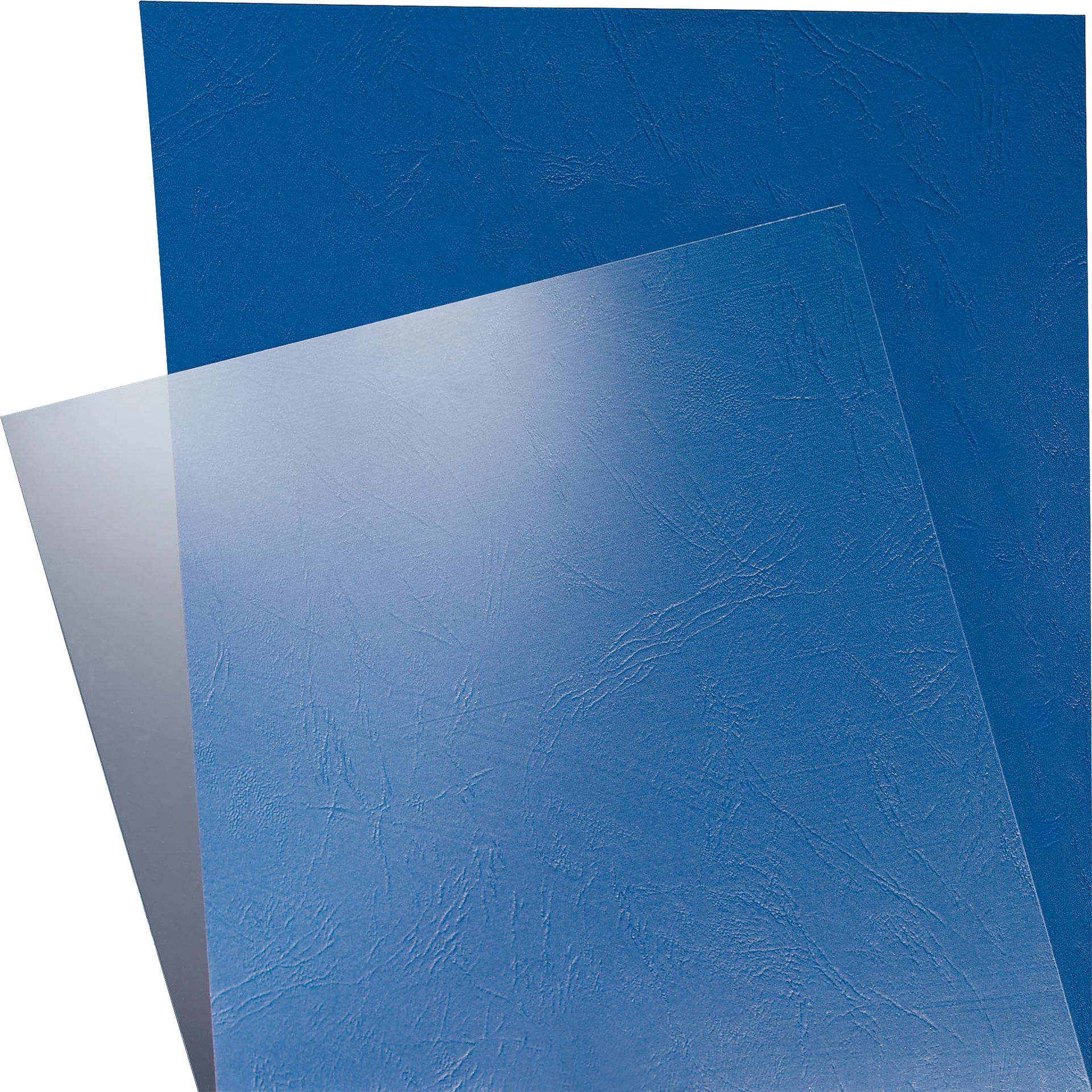 Deckblatt PVC 180mic tr 100 St./Pack.