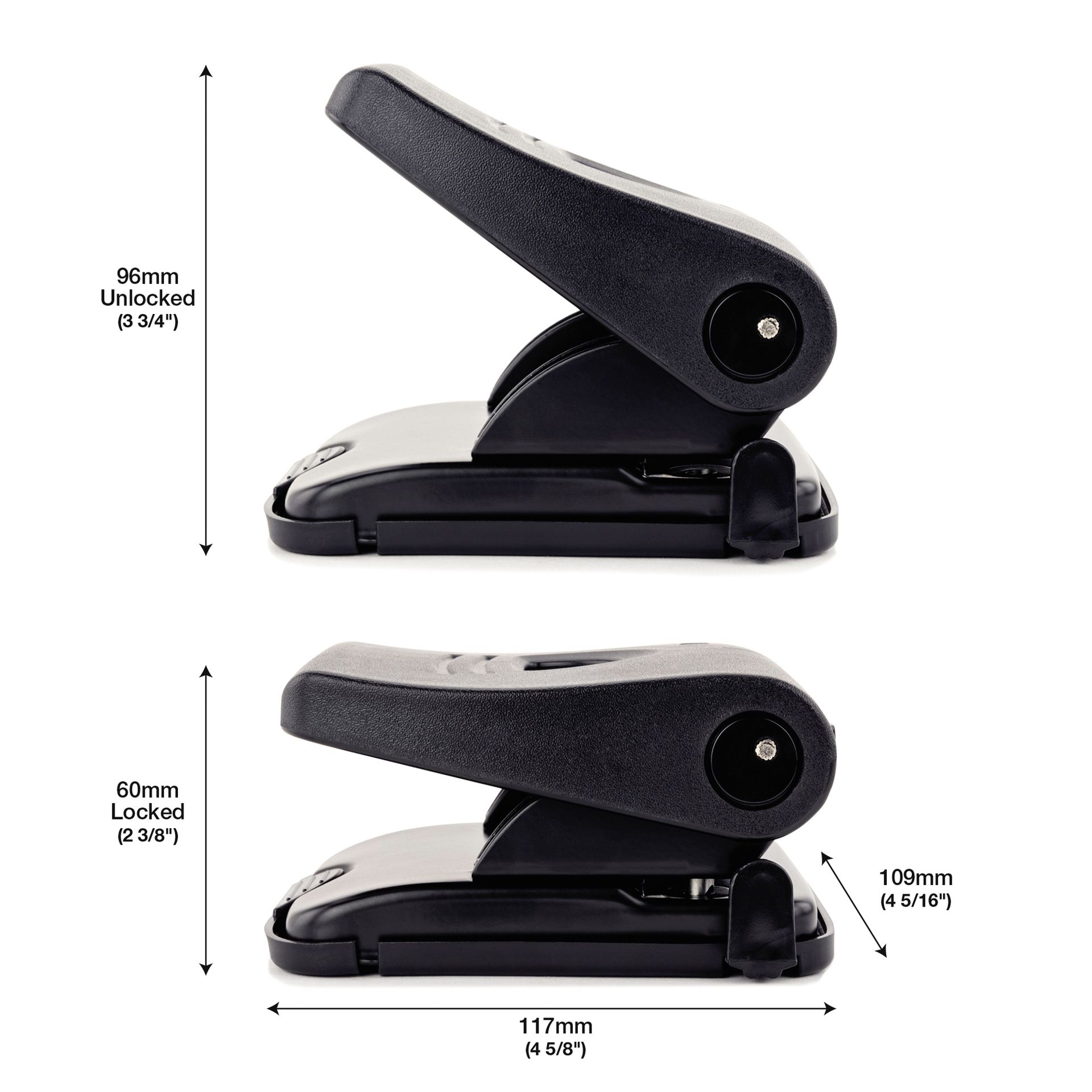 Locher 827-P 2fach 30Blatt schwarz