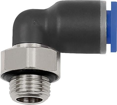 L-Steckverschraubung Blaue Serie, drehbar, G 1/2 a, Schlauch-Ø 10 RIEGLER