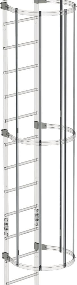 Rückenschutzstrebe L 3000 mm Alu eloxiert