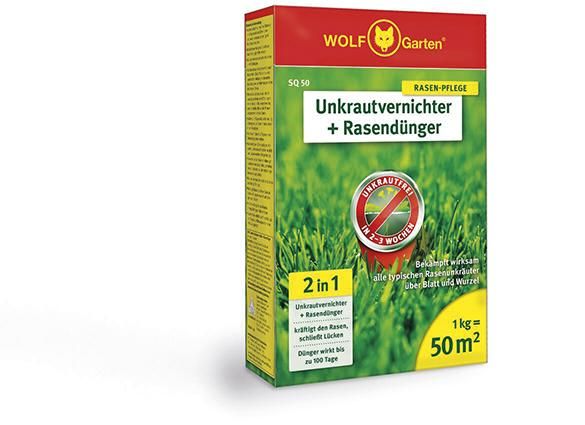 Unkrautvernichter + Rasendünger SQ 50 1 kg