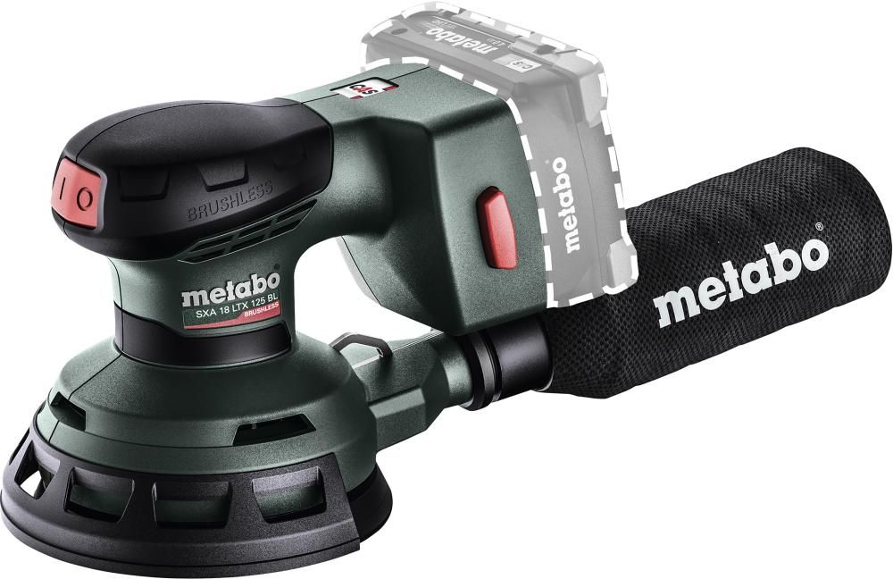 Akku-Exzenterschleifer soSXA 18 LTX 125 BL Metabo ohne Akku ohne Ladegerät metaBOX