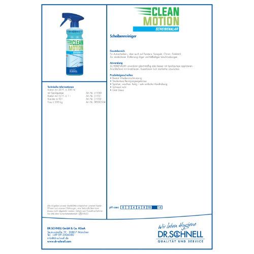 CLEANMOTION SCHEIBENKLAR Kanister 10 Liter