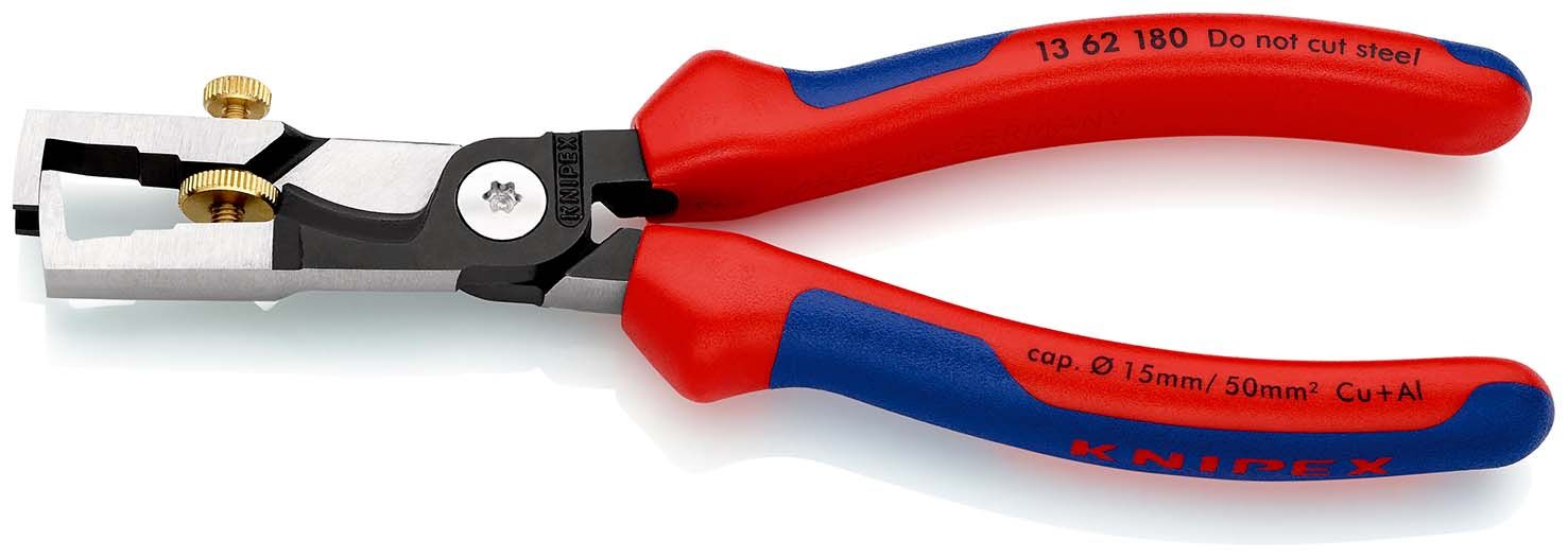 KNIPEX StriX® Abisolierzangen mit Kabelschere mit Comfort-Griffen