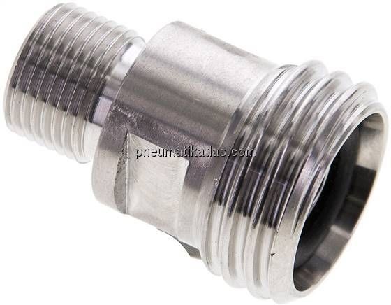 Gewindestutzen (Milchgewinde) Rd 28x1/8"-G 3/8", 1.4404