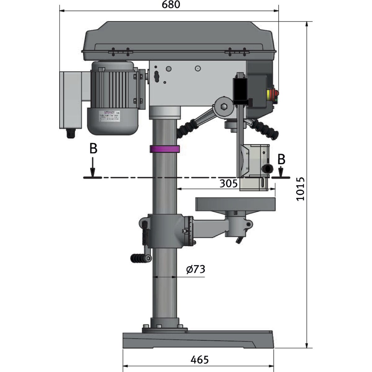 Tischbohrmaschine Optimum OPTIdrill D 23Pro (400 V) Aktions Set