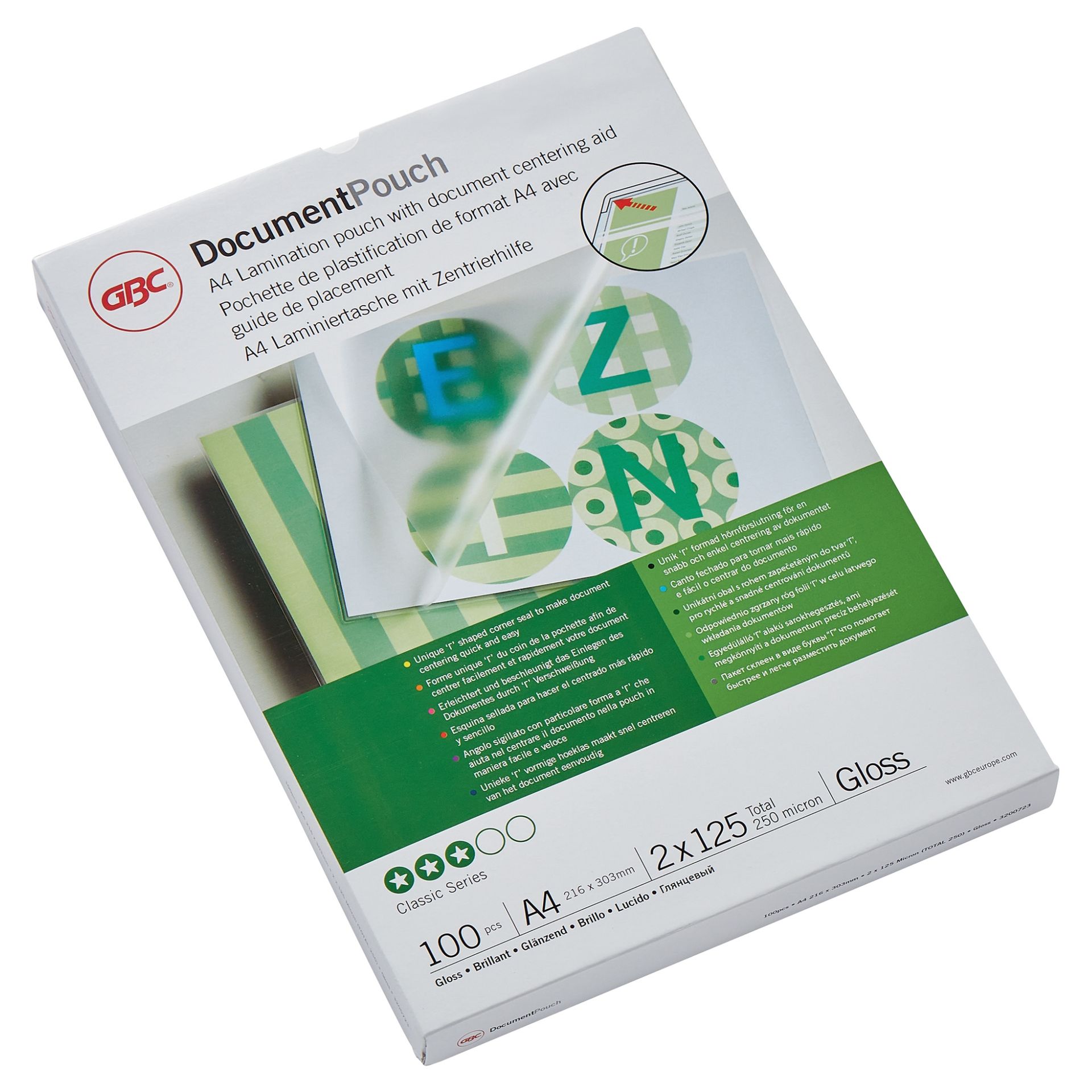 Folientasche DocumentPouch DIN A4 125mic 100 St./Pack.