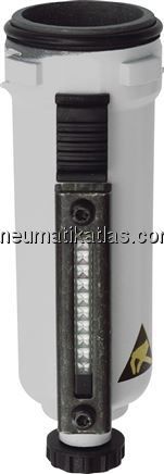 FUTURA Metallbehälter mit Sichtrohr, halbautomatisch