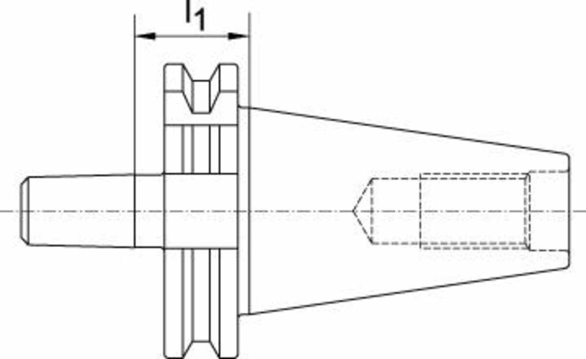 Bohrfutteraufnahme DIN69871A SK40-B16 FORTIS