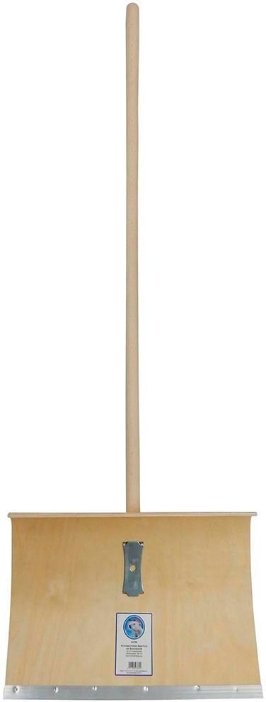 Schneeschieber Holz 500mmmit Stiel+Alu-Schutzkante