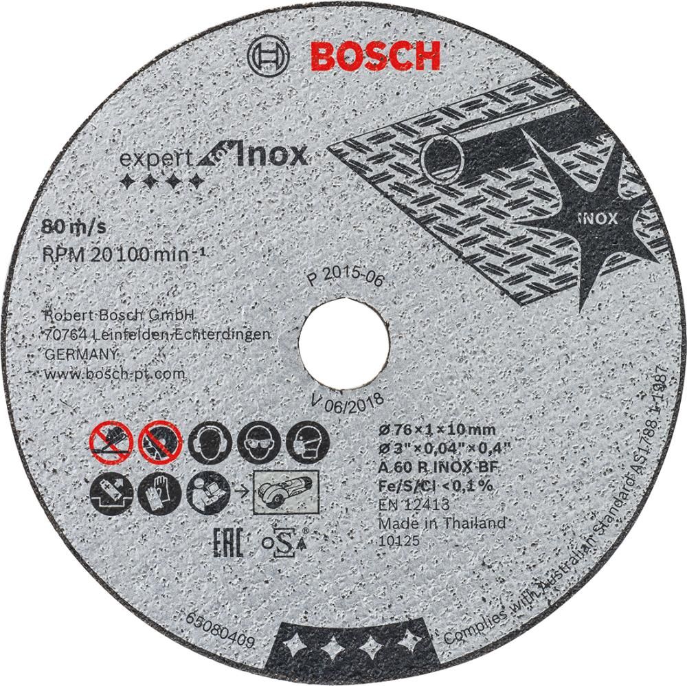 Trennscheibe a 5 Stck 76x1,0x10 mm Bosch Expert for Inox