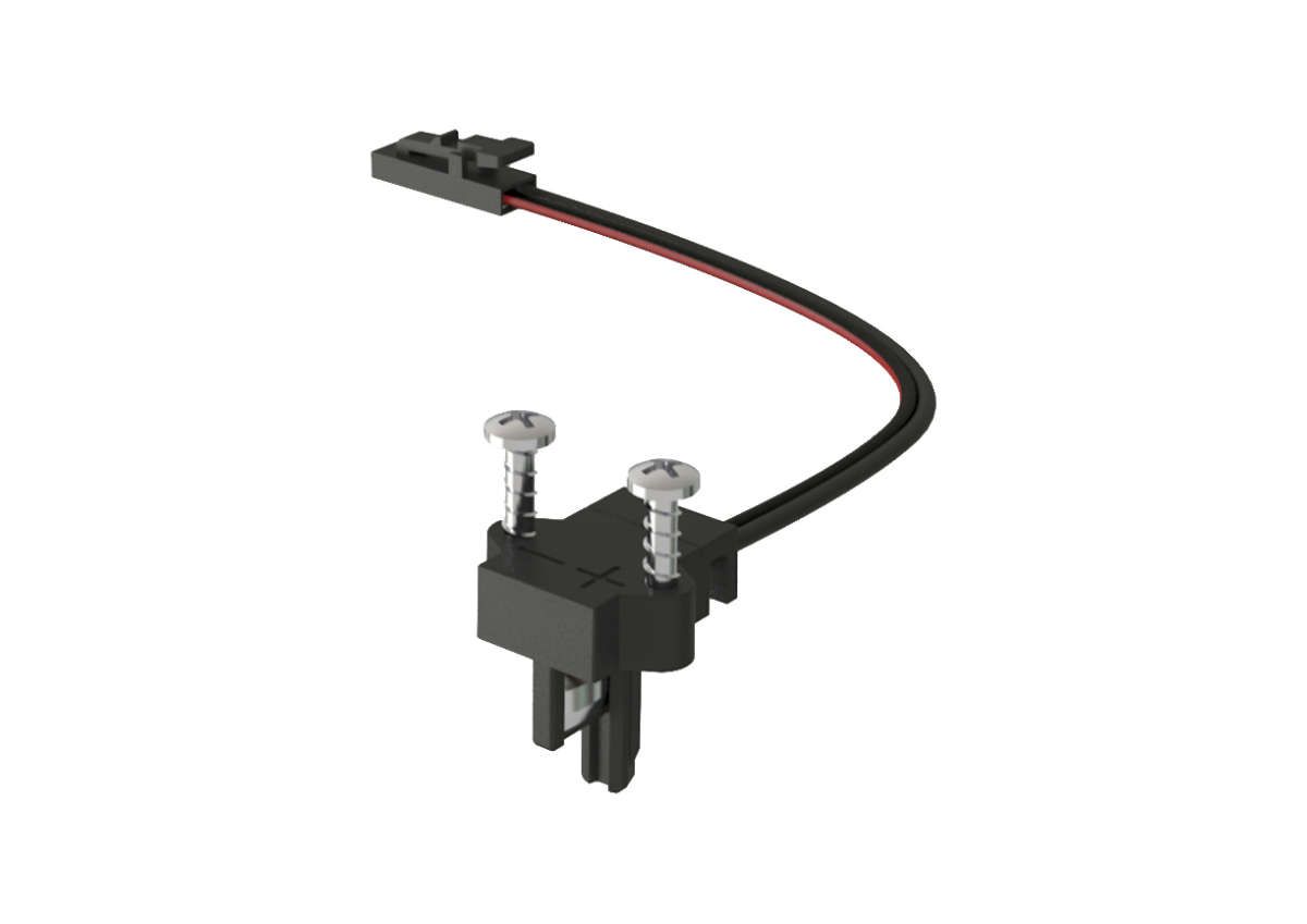 ledlinX Power Track, Top-Einspeiser schwarz links