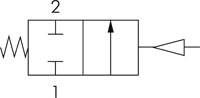 PVC-Membranventil (NC) PVC / EPDM, Rp 1/2" Innengewinde