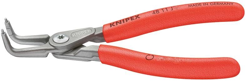 Sicherungsringzange innengebogen grau atramentiertJ01 mm KNIPEX