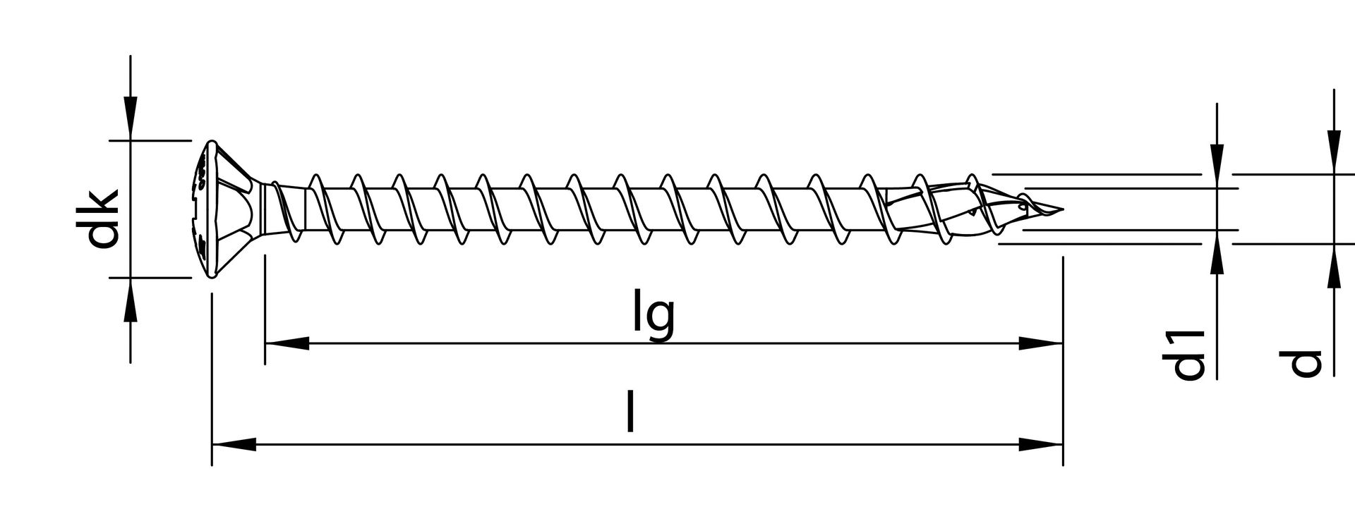 HECO-TOPIX-plus A2 4,0 x 40, Linsensenkkopf mit Frästaschen, Pozi-Drive, Variables Vollgewinde, blank, gleitbeschichtet, 200 Stück, SKV-Kleinverpackung