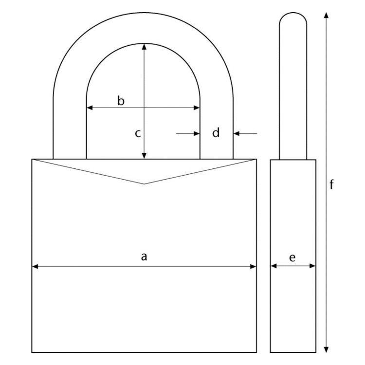 ABUS Vorhangschloss Titalium "64Ti/30"