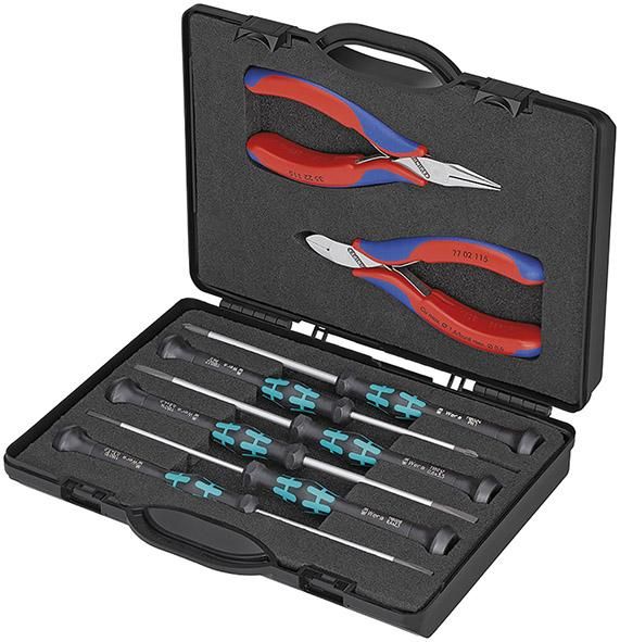 Zangen-Set Elektronik 8-teilig KNIPEX