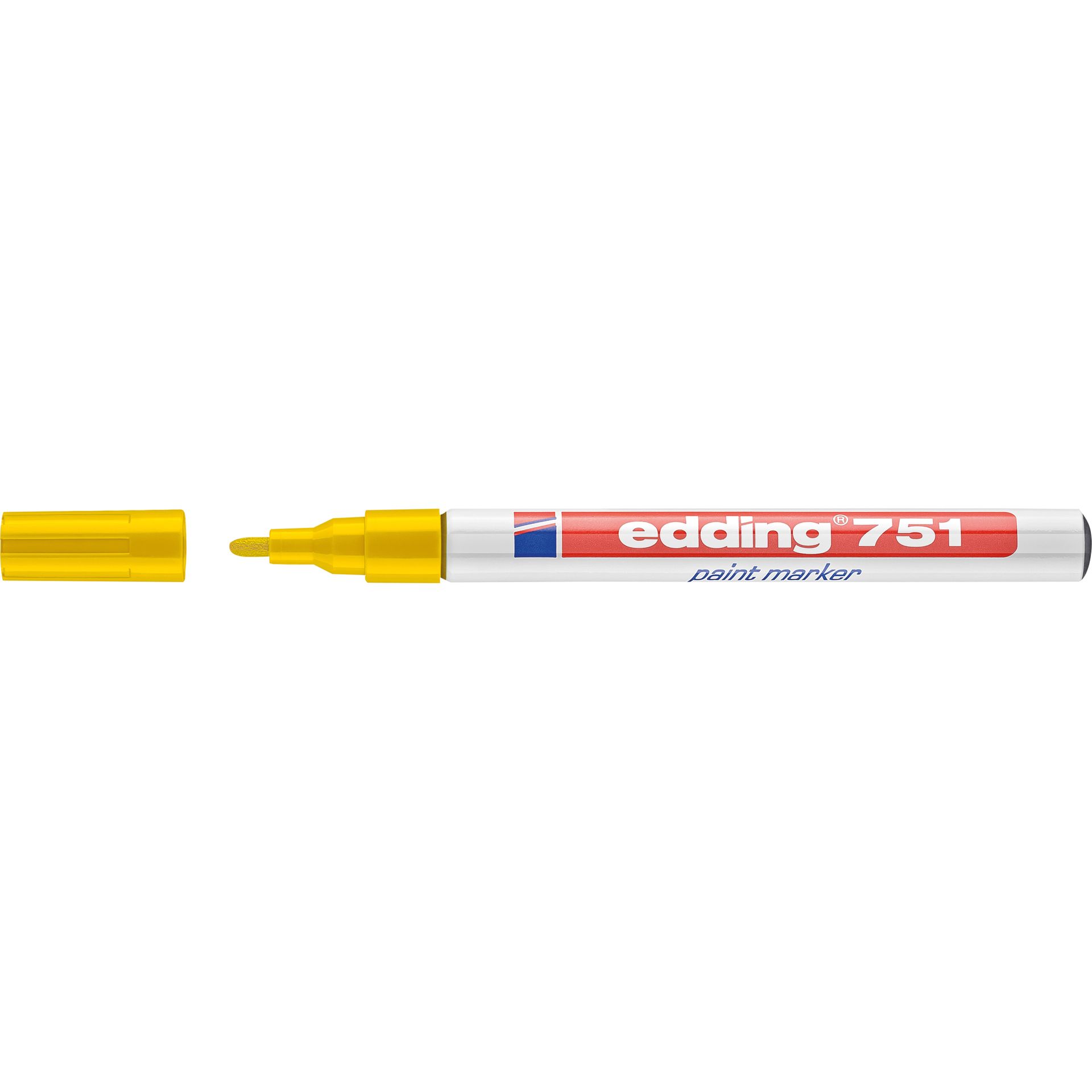Lackmarker 751 1-2mm Rundspitze permanent gelb