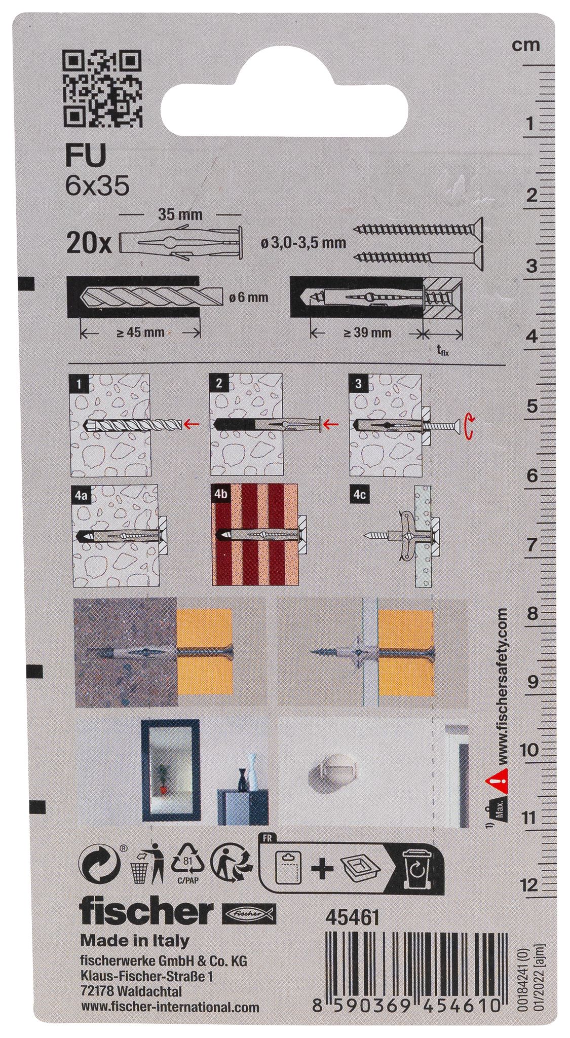 Universaldübel FU 6x35 K (20)