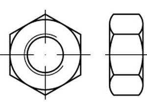 ISO 8673 10 M 42 x 3 galv. verzinkt gal Zn S