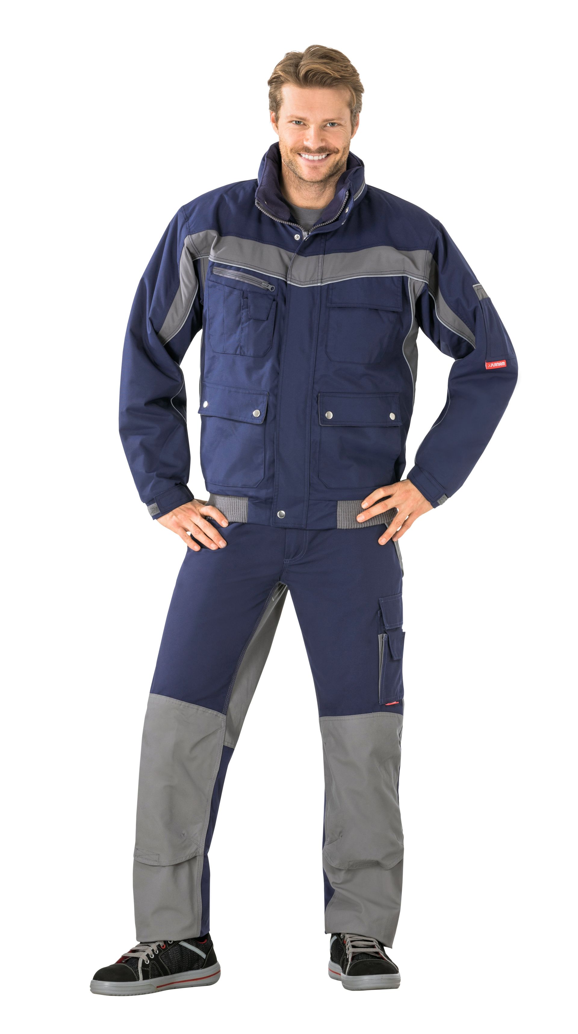 Planam Blouson Plaline, Outdoor marine/zink Gr. XS