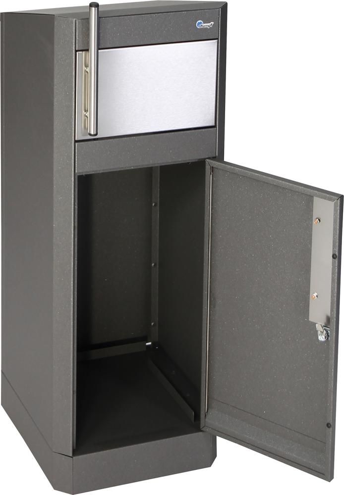 Abfallbehälter Binox- Hybrid-25l f. Gebäude 315x336x835mm