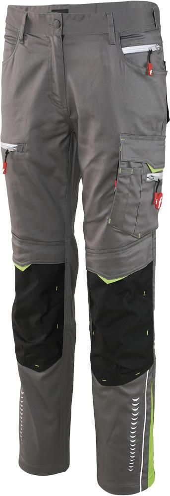 Damen-Bundhose Flex grau/schwarz/lime Gr. 32 FORTIS