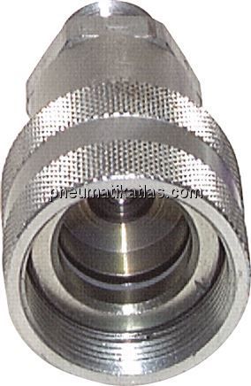 Schraubkupplung 700 bar,NPT 3/8" (AG) ,Muffe inkl. Staubkappe (Für Einsatz am Zy
