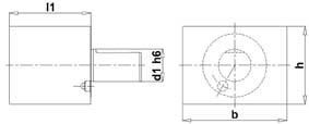 Vierkant-Rohling VDI A1 30x85mm FORTIS