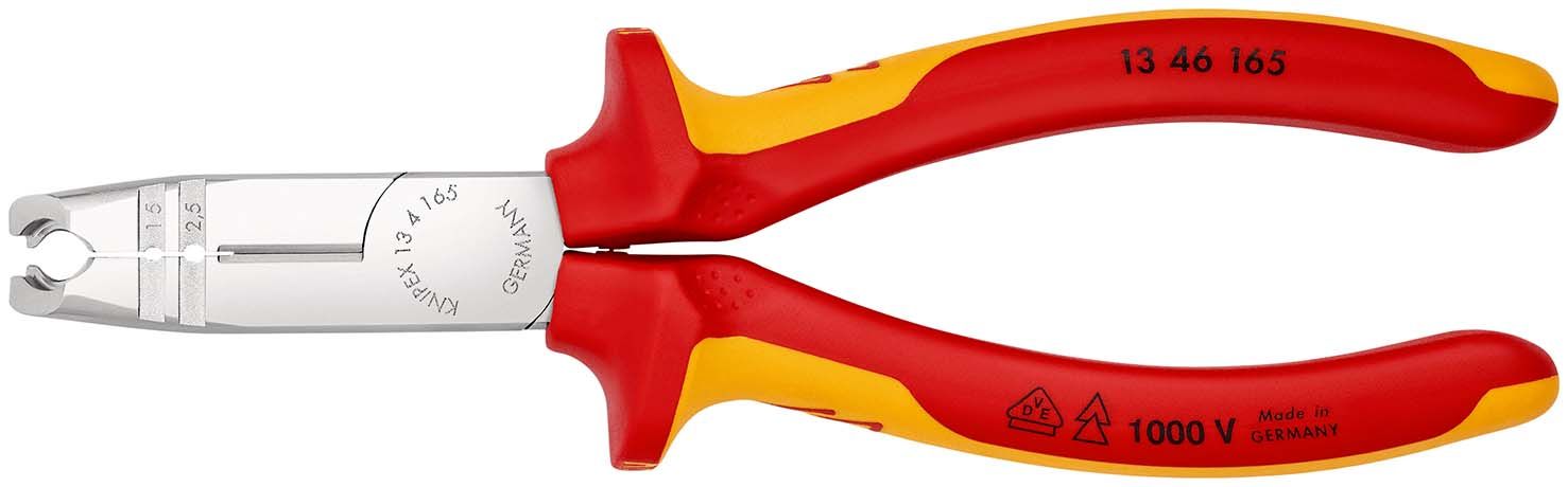 KNIPEX Abmantelungszange isoliert mit Mehrkomponenten-Hüllen,