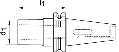 Einsatzhülse DIN69871AD Form B SK50/MK2 FORTIS