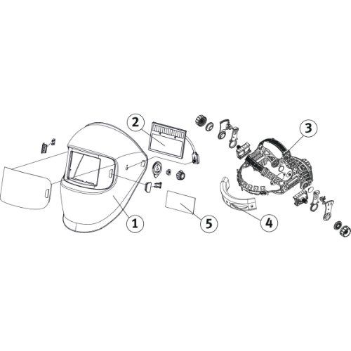 Automatik-Schweißschutzhelm Schweisskraft VarioProtect XL-W TC