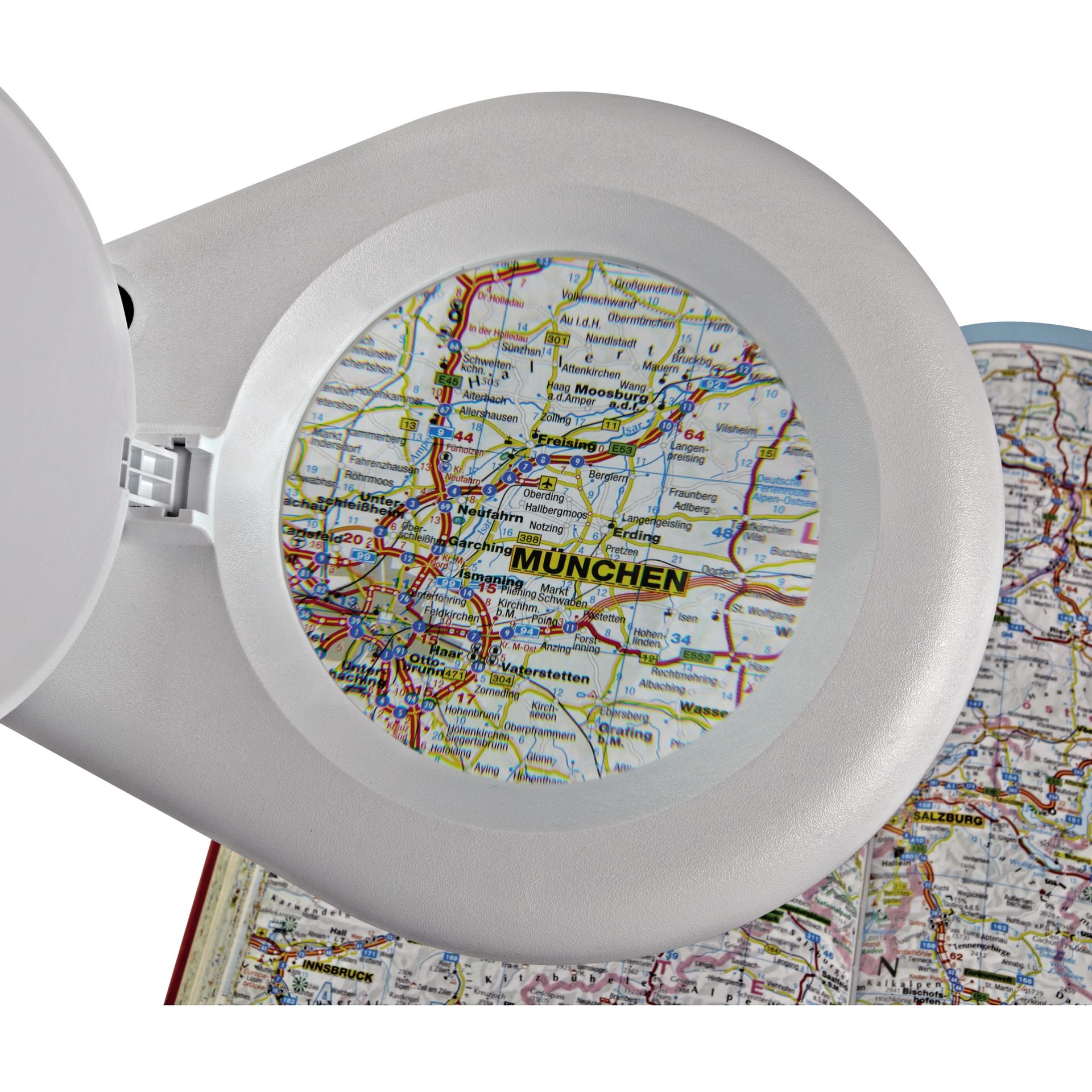 LED-Lupenleuchte  viso Klemmfuß ws
