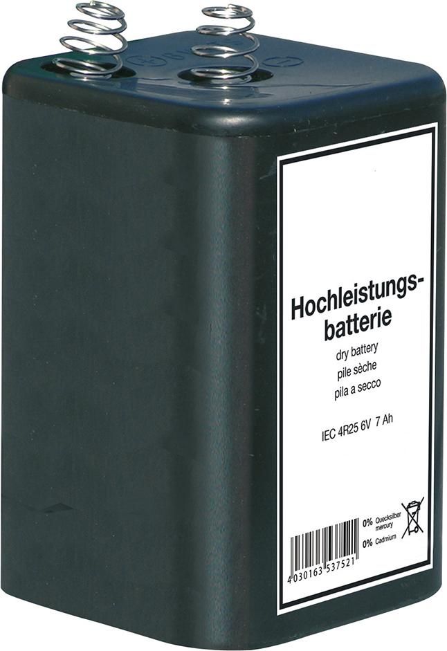 Blockbatterie IEC4R25 6V/7Ah Quecksilberfrei
