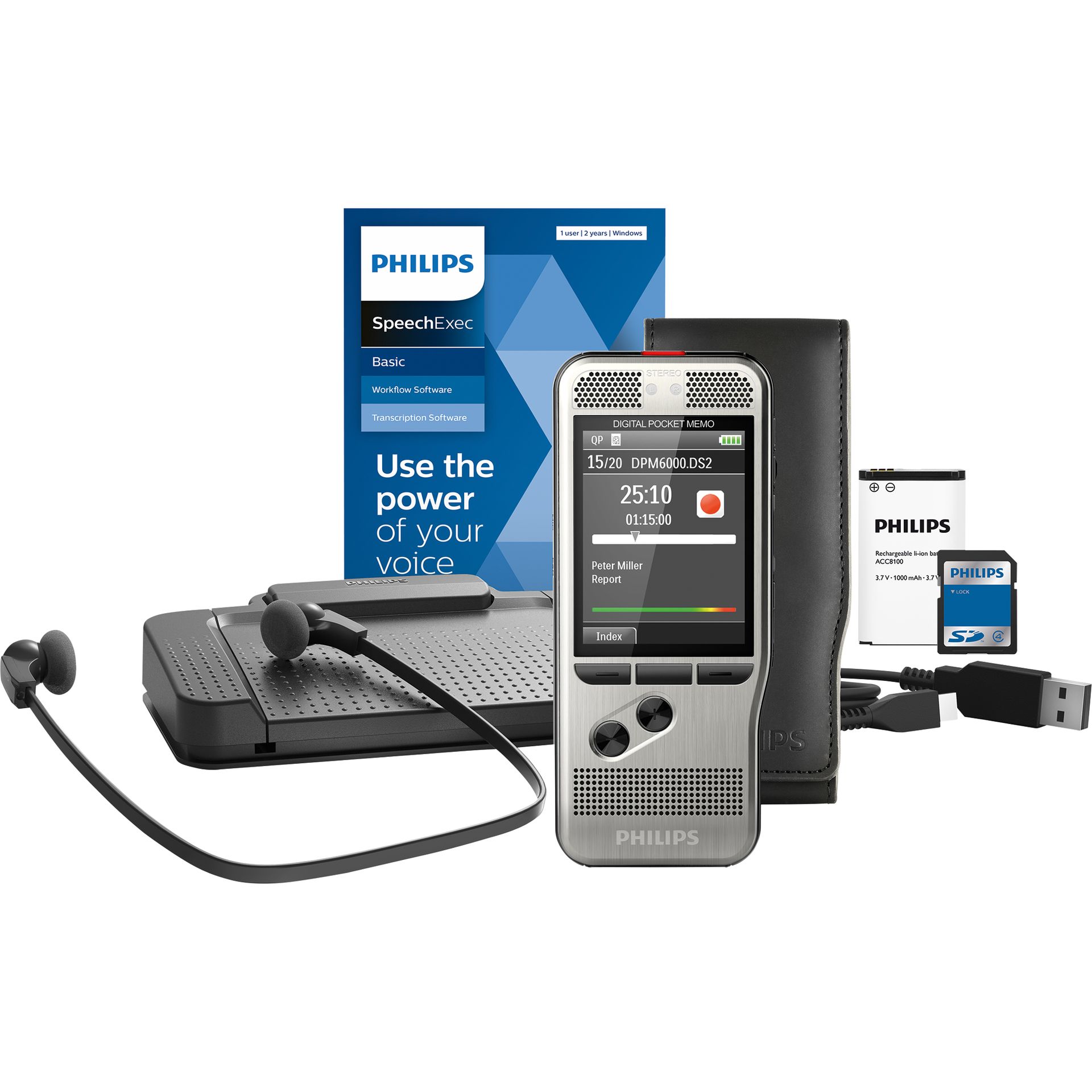 Diktiergerät Digital Pocket Memo Starter Kit