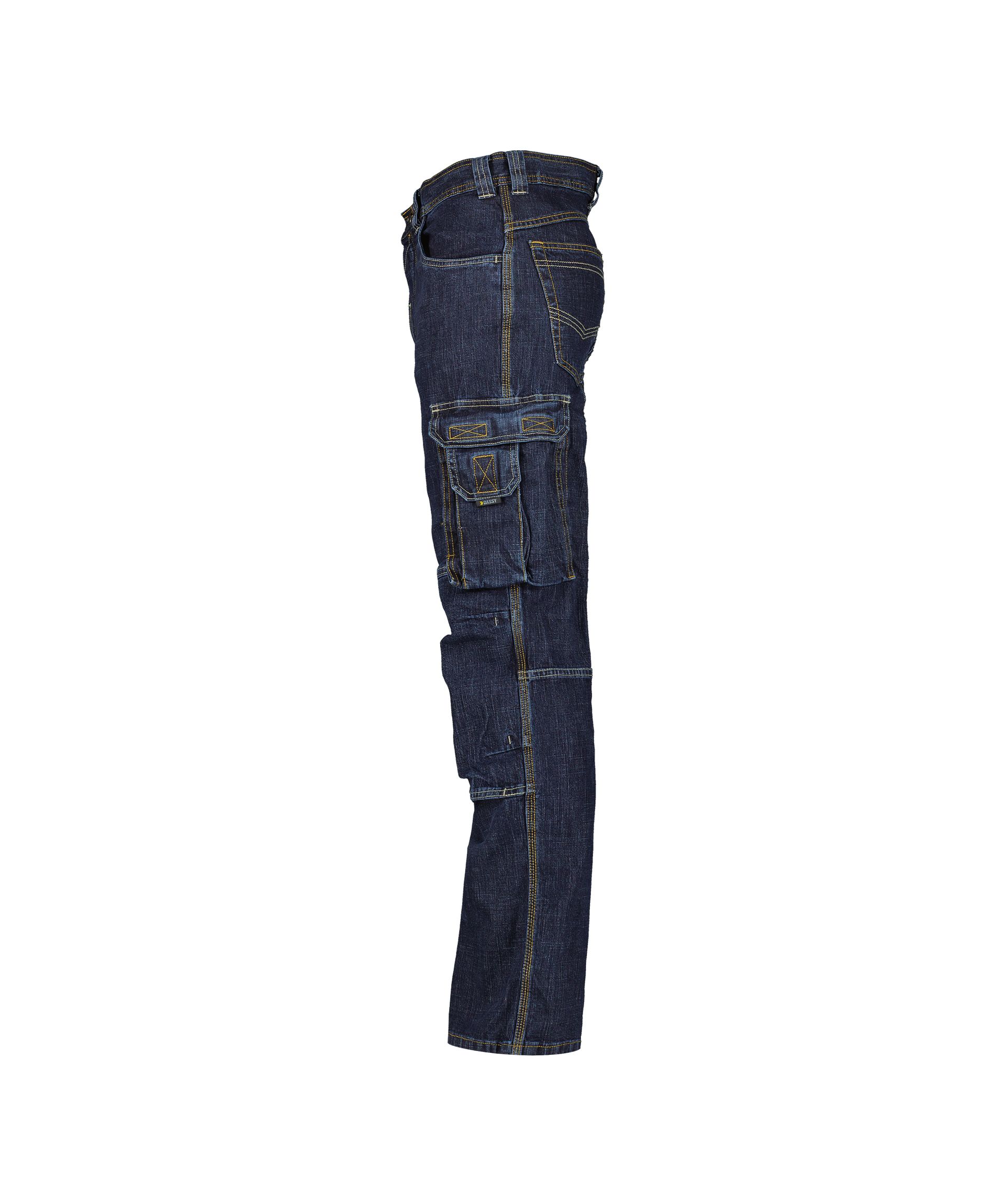 DASSY® Knoxville - Stretch-Arbeitsjeans mit Kniepolstertaschen - jeansblau, Gr. 42