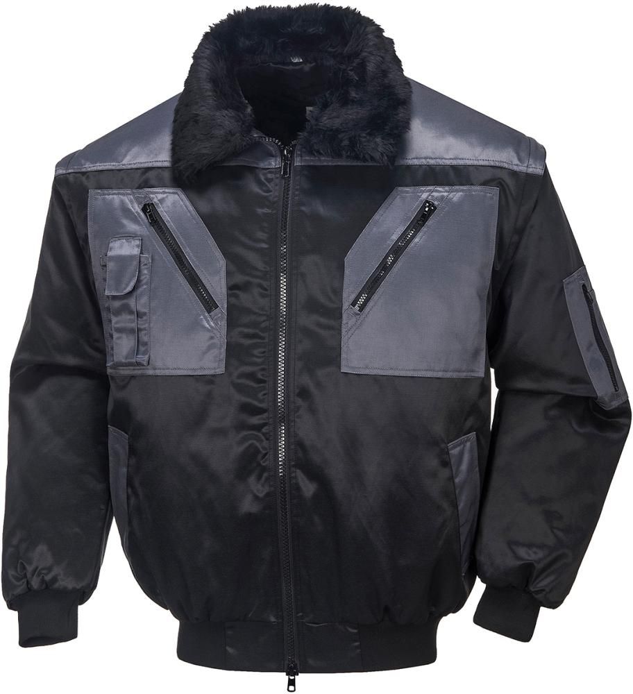 Pilotenjacke Achim schw./anthr.,Gr. 2XL