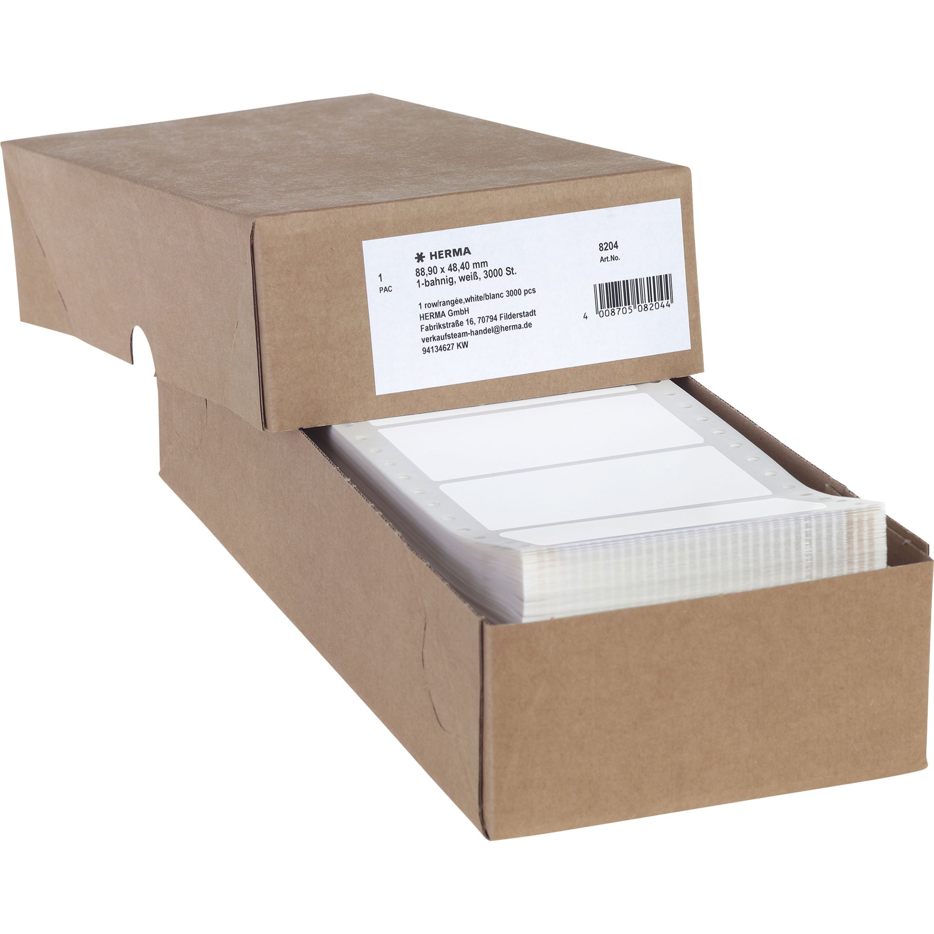 Endlosetikett 88,9x48,4mm weiß 3.000 St./Pack.