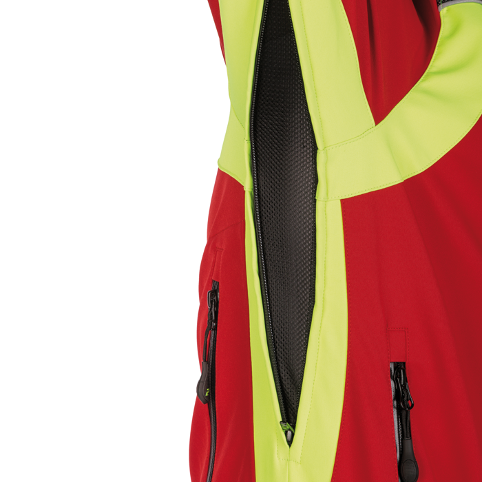 PSS X-treme Softshelljacke Shell rot/gelb - Gr. XL