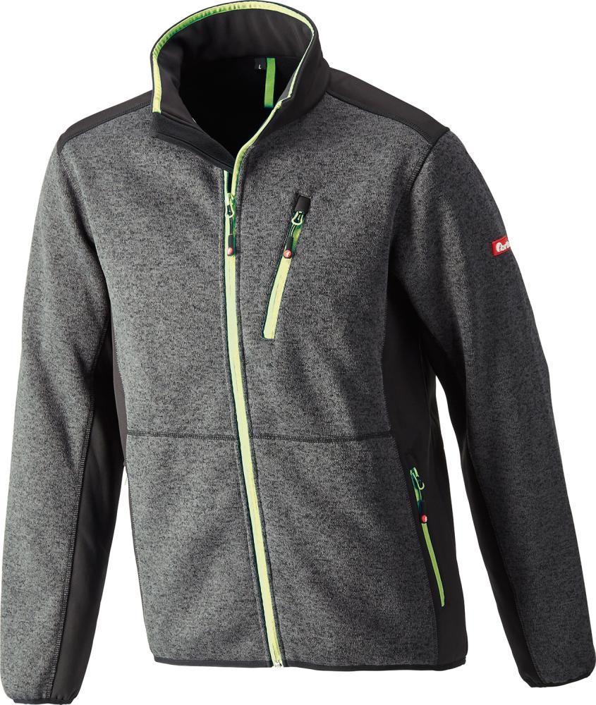 Strickjacke,Softshell,Gr.2XL,dunkelgr.-lime,FORTIS