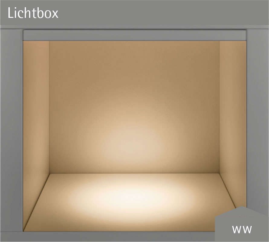 LED S-Dot Alu Optik ww